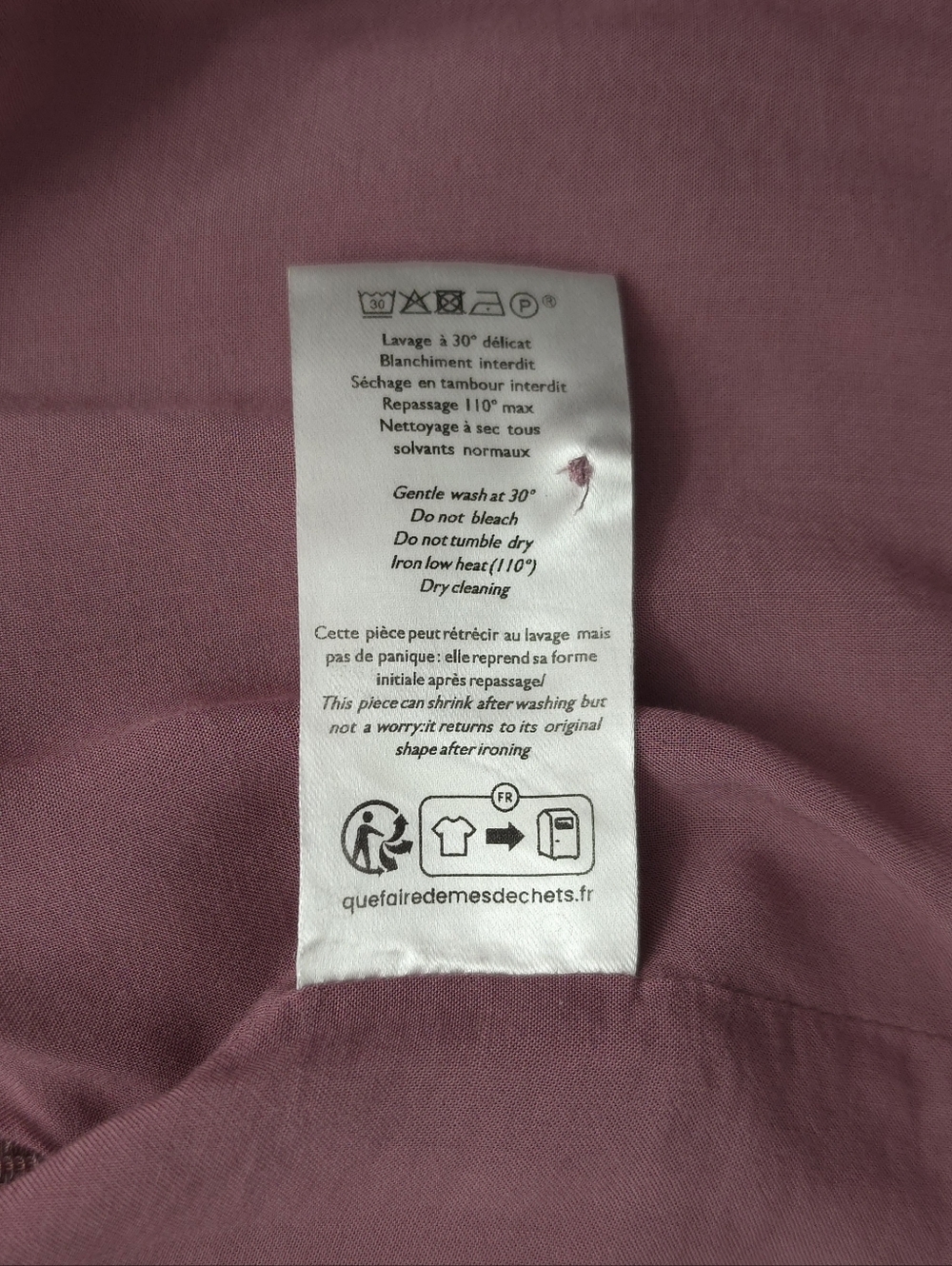 Sézane Noemia Floral Wrap Dress - Mauve with Coral Flower Print - Picture 8 of 11